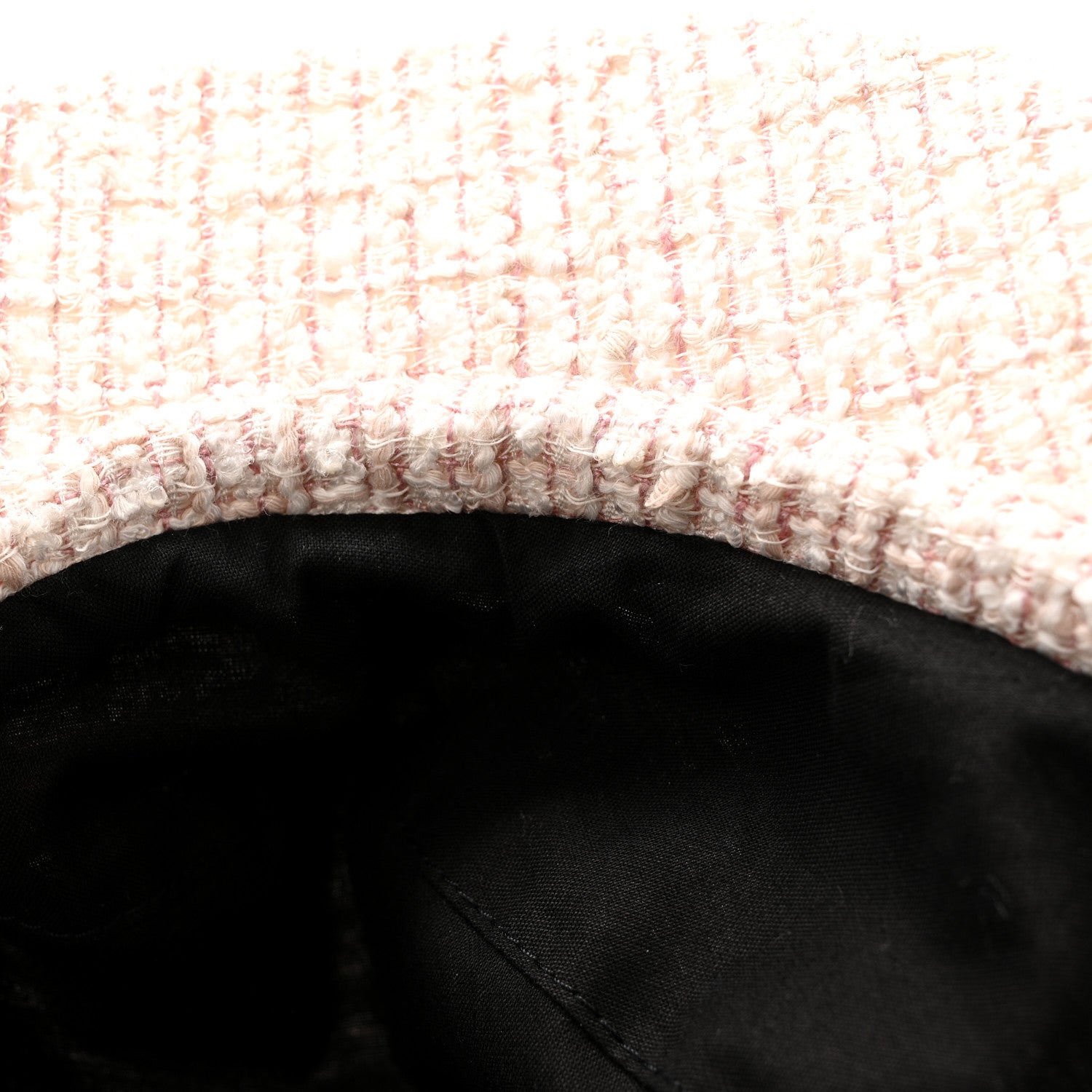 Chanel Cotton Tweed Newsboy Hat M Pink Ecru 9 of 10