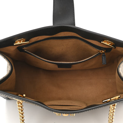 Gucci GG Supreme Monogram Medium Padlock Tote Black 5 of 10