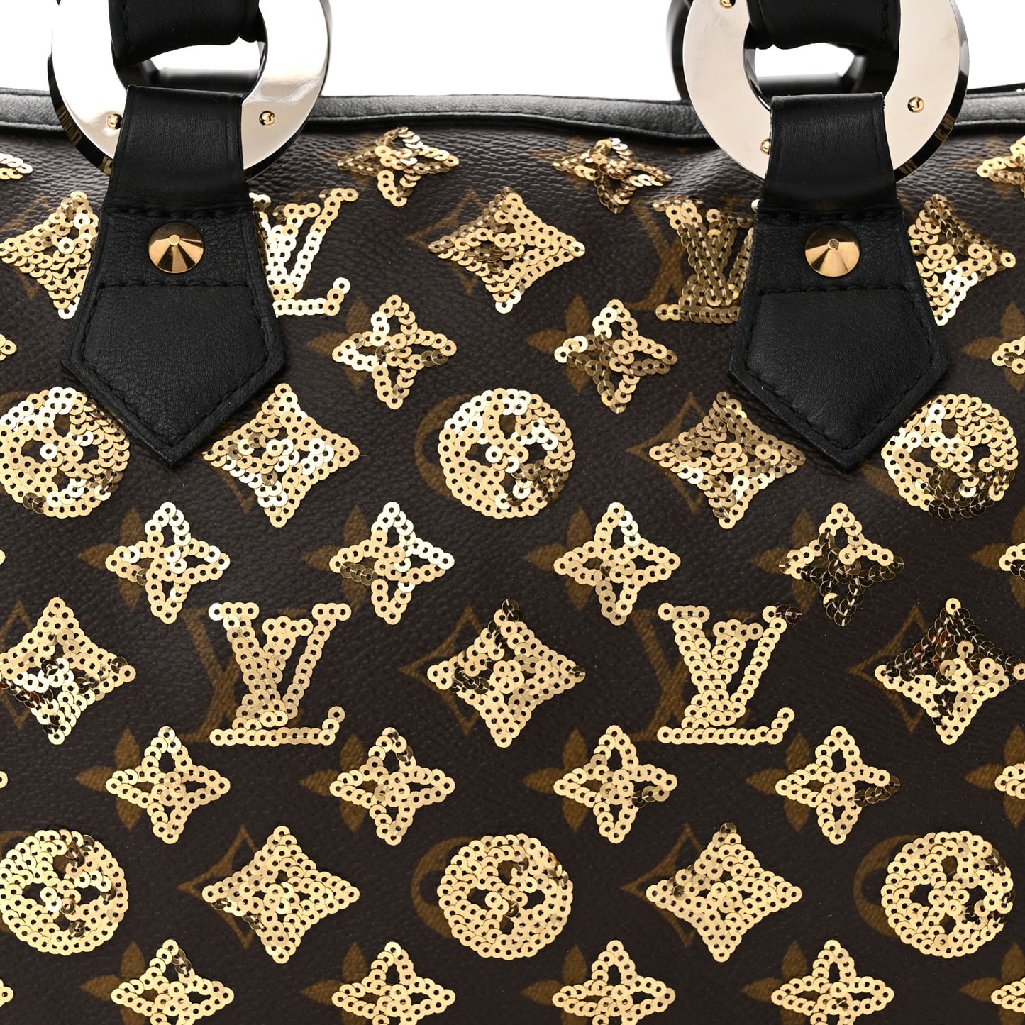 Monogram Sequins Eclipse Speedy 28 Gold