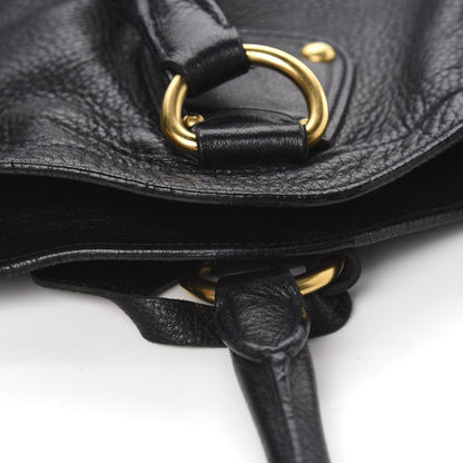 Prada Cervo Antik Tote Black 13 of 14