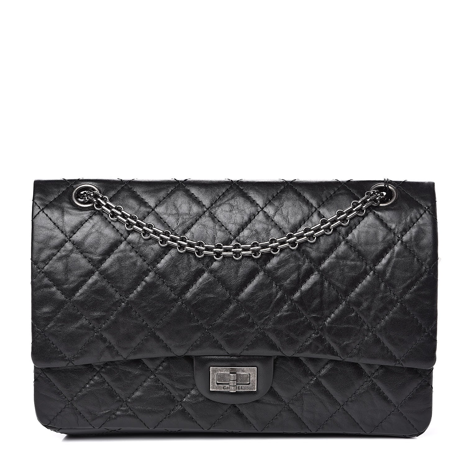 Chanel Aged Calfskin Quilted 2.55 Reissue 226 Flap Black 1 of 10