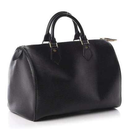Louis Vuitton Epi Speedy 30 Black 3 of 7