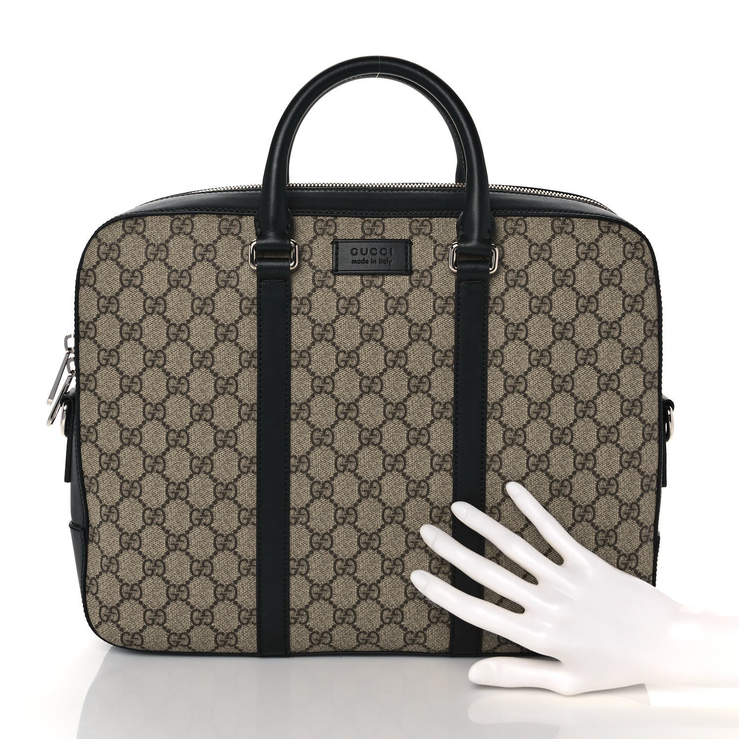 Gucci GG Supreme Monogram Eden Briefcase Black 3 of 10
