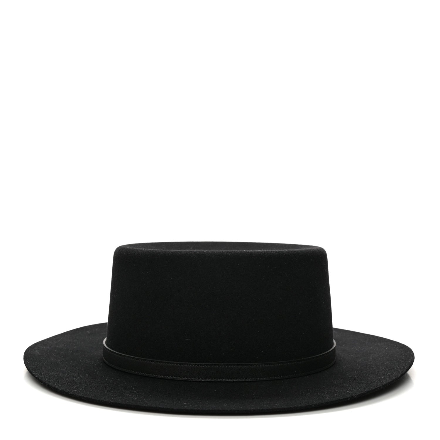 Hermes Rabbit Felt Hampton Hat 59 Black 4 of 9