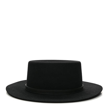 Hermes Rabbit Felt Hampton Hat 59 Black 4 of 9