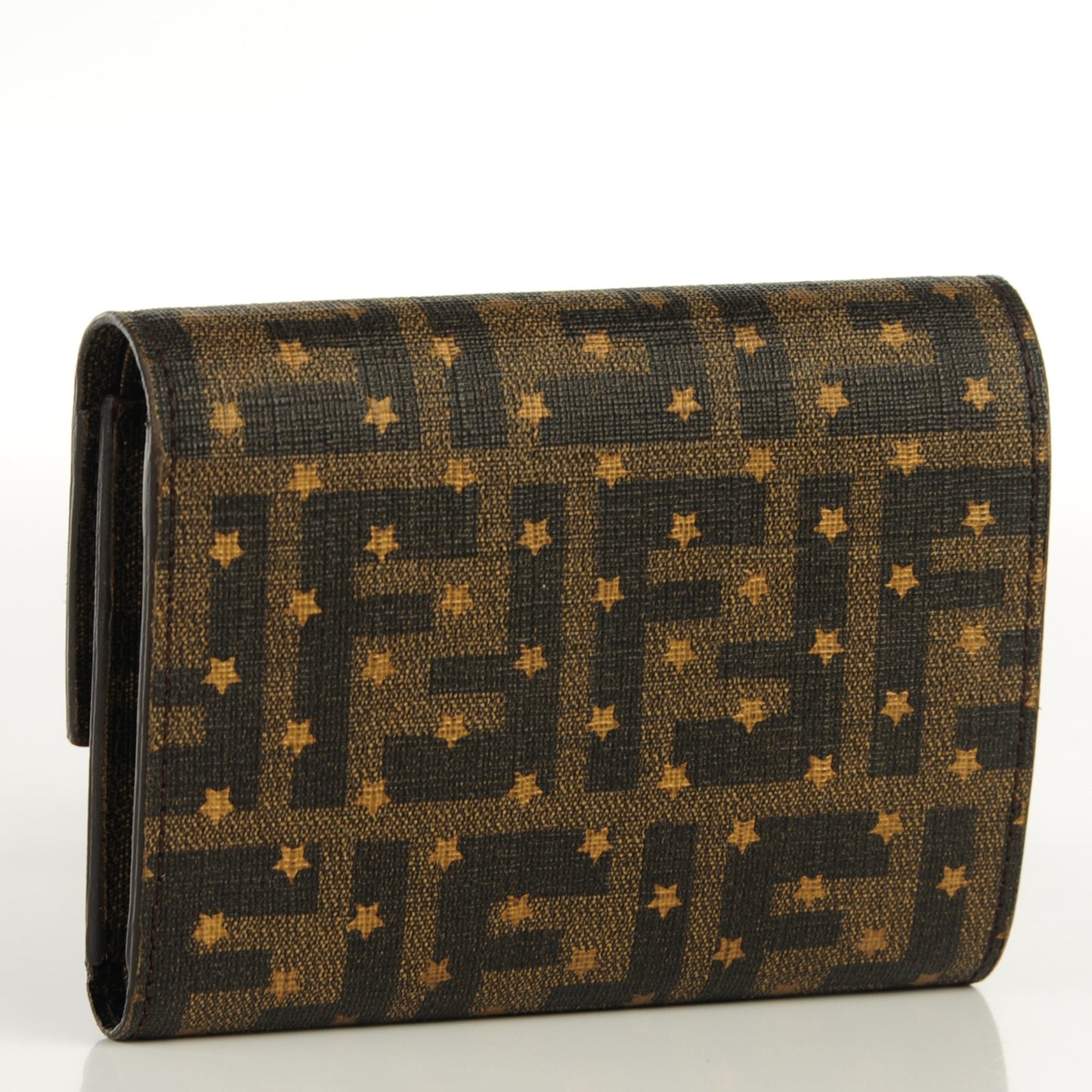 Zucca Stars Compact Wallet Tobacco