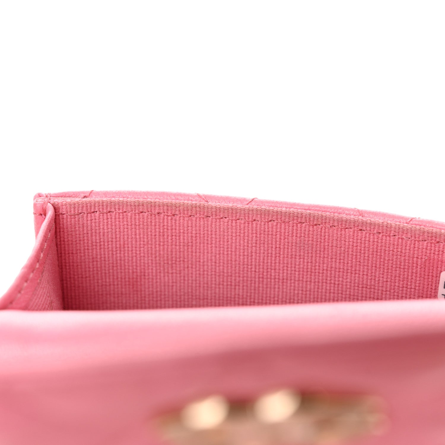 Chanel Lambskin Resin Quilted Phone Holder With Chain Pink 12 of 16