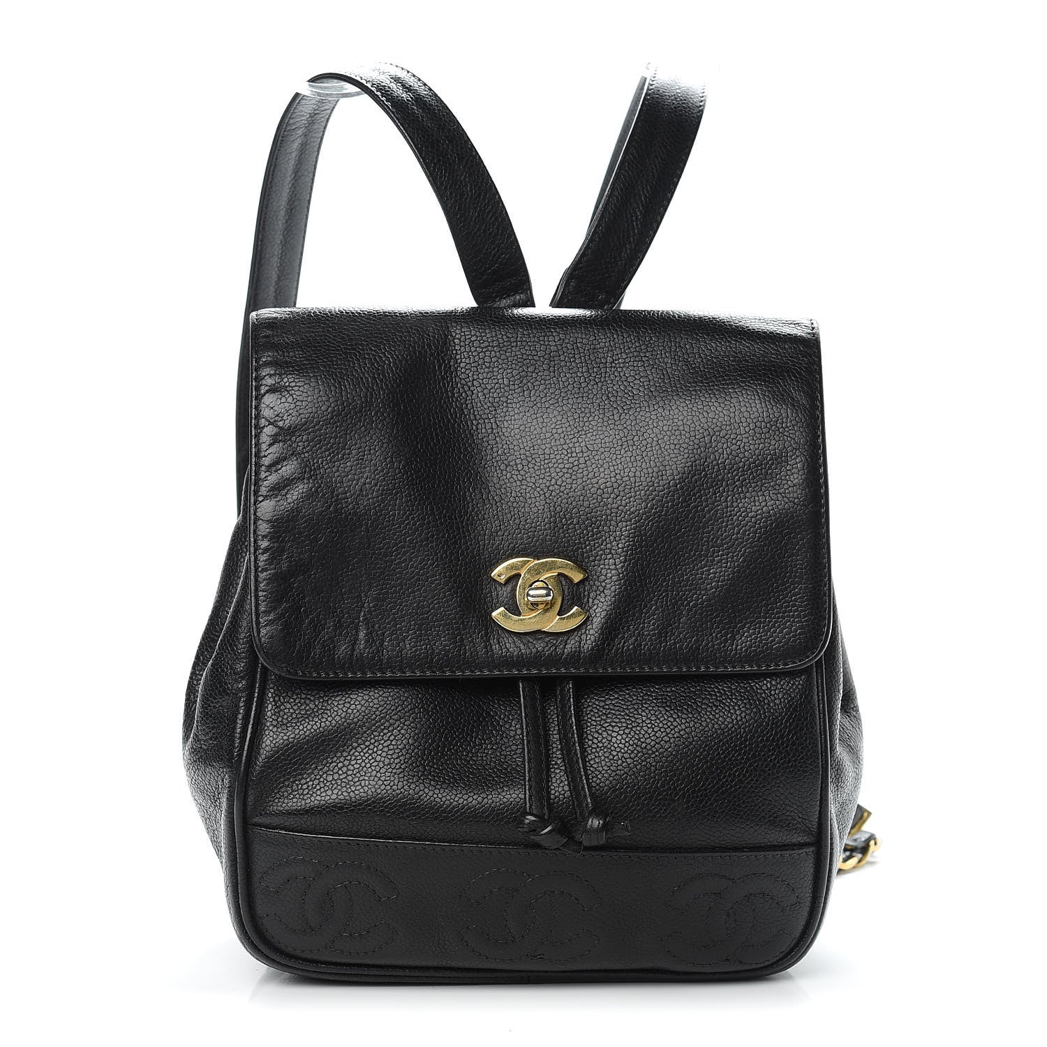 Chanel Caviar CC Backpack Black 1 of 15