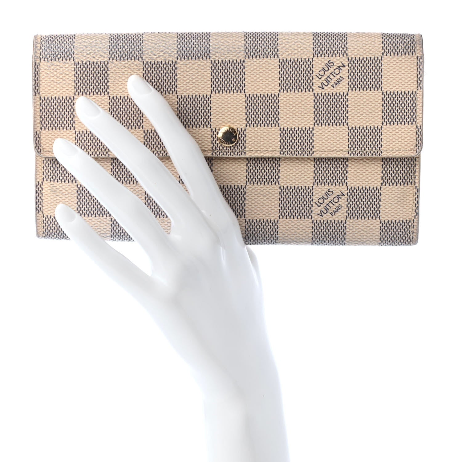 Louis Vuitton Damier Azur Sarah Wallet 2 of 12