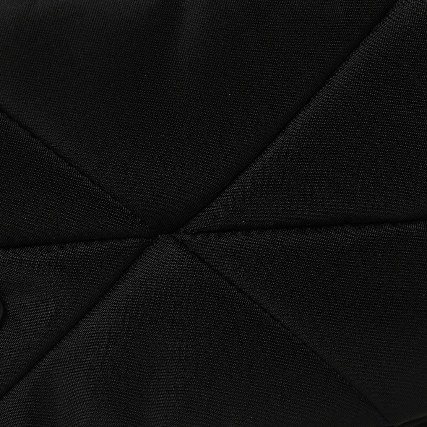 Re-Nylon Quilted Padded Flap Shoulder Bag Black