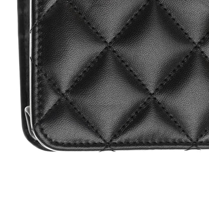 Chanel Lambskin Quilted Logo WOC Wallet On Chain Black 9 of 15