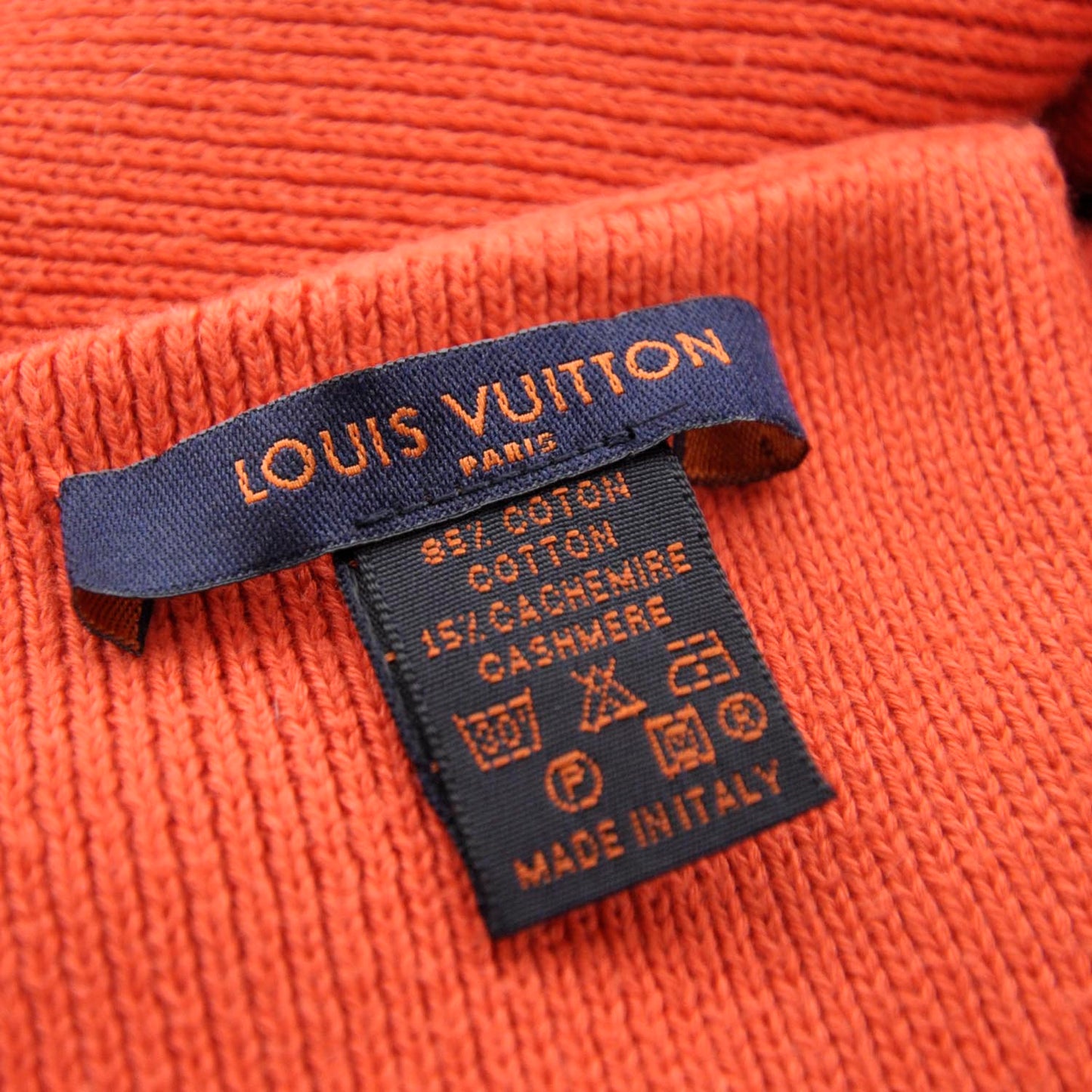 Cotton Cashmere Cup Scarf Orange