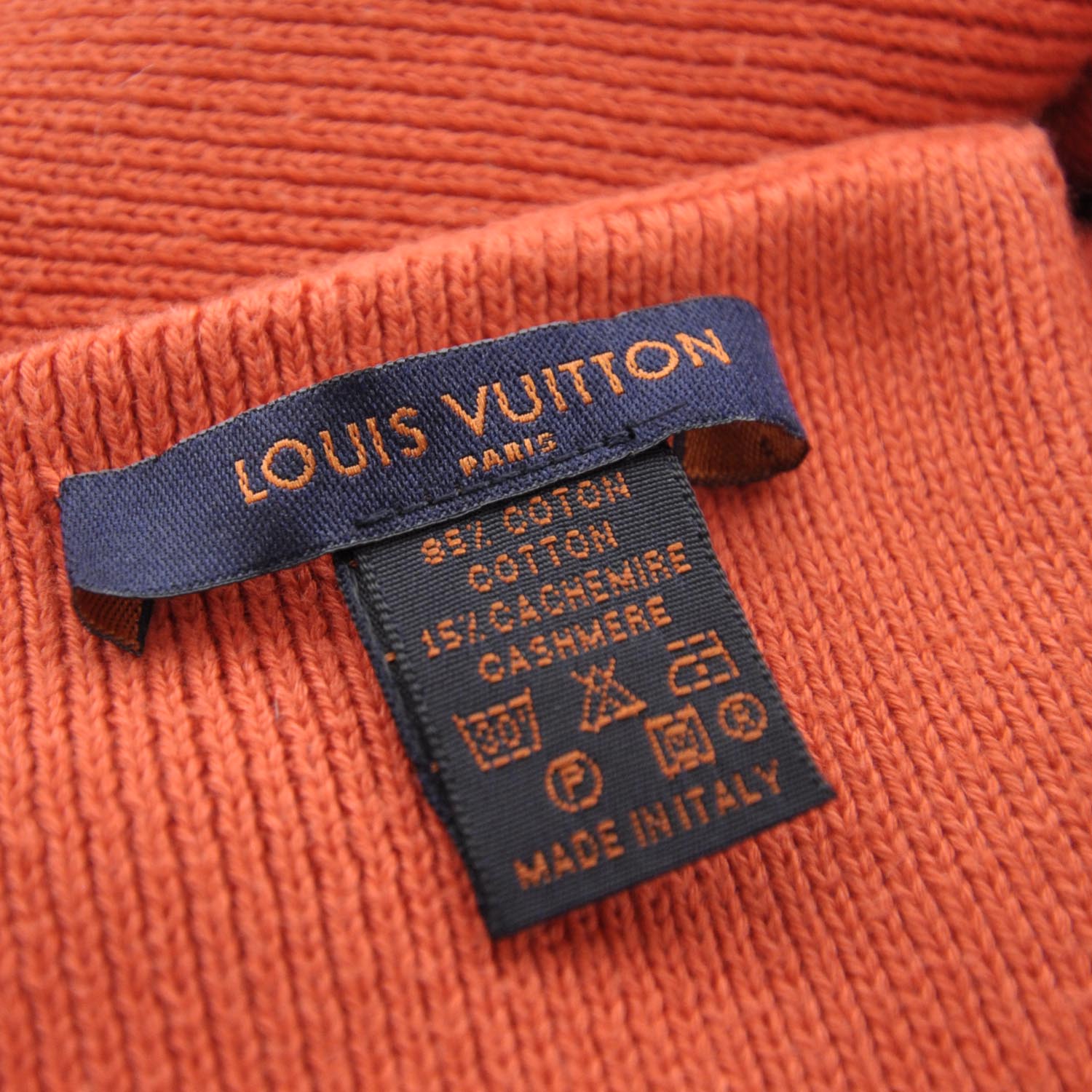 Louis Vuitton Cotton Cashmere Cup Scarf Orange 5 of 6