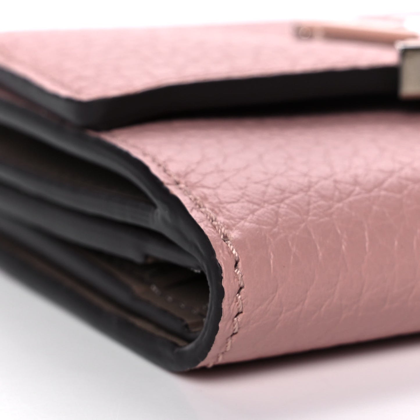 Taurillon Capucines Compact Wallet Magnolia