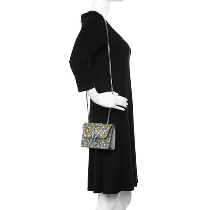 Valentino Garavani Crystal Suede Mini Rockstud Demilune Shoulder Bag Multicolor 3 of 12