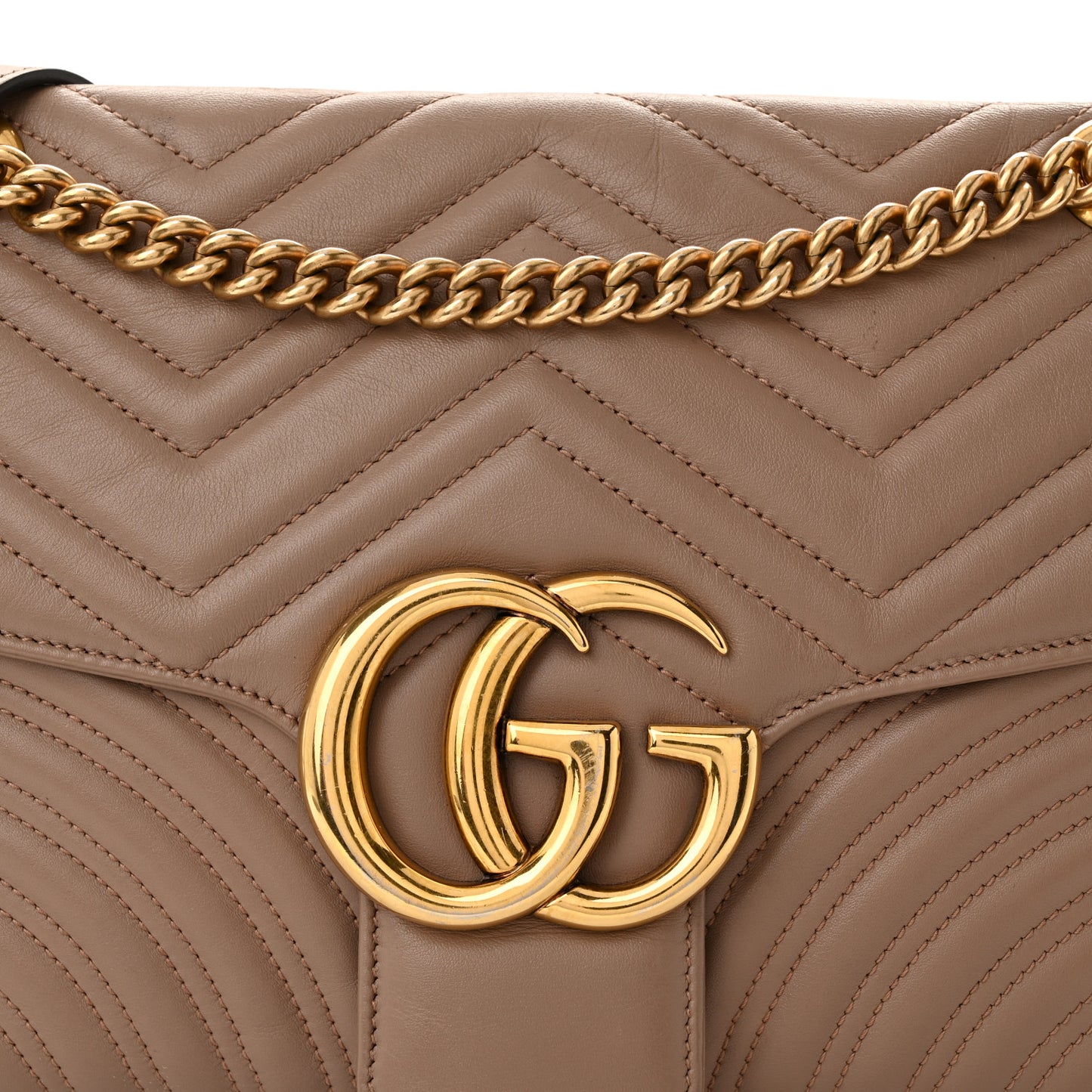 Calfskin Matelasse Medium GG Marmont Shoulder Bag Porcelain Rose