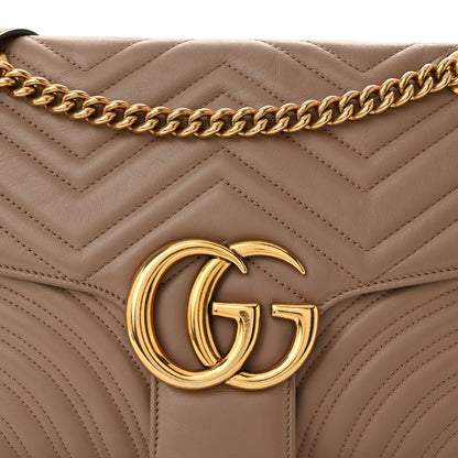 Gucci Calfskin Matelasse Medium GG Marmont Shoulder Bag Porcelain Rose 8 of 11