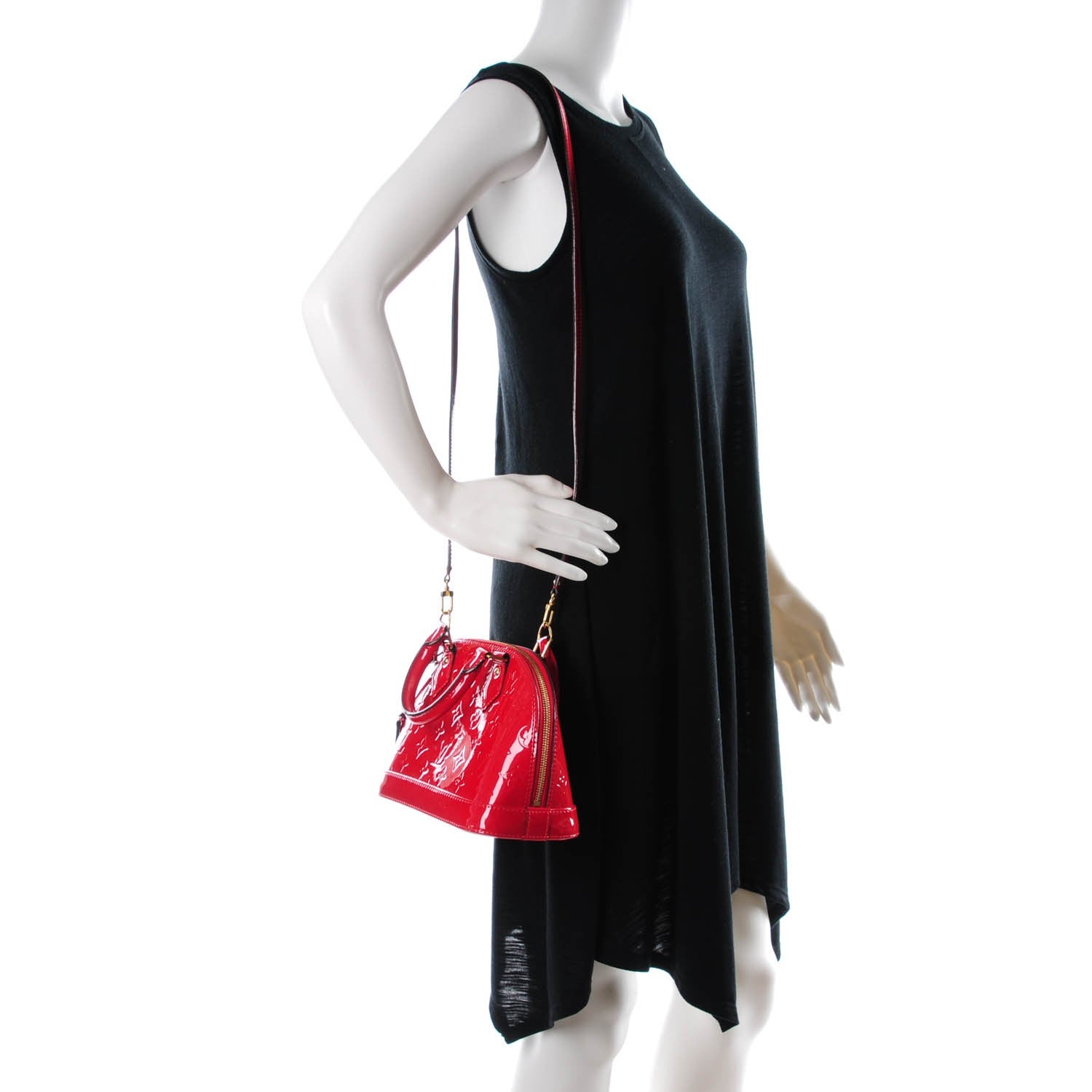 Louis Vuitton Vernis Alma BB Cherry 2 of 8