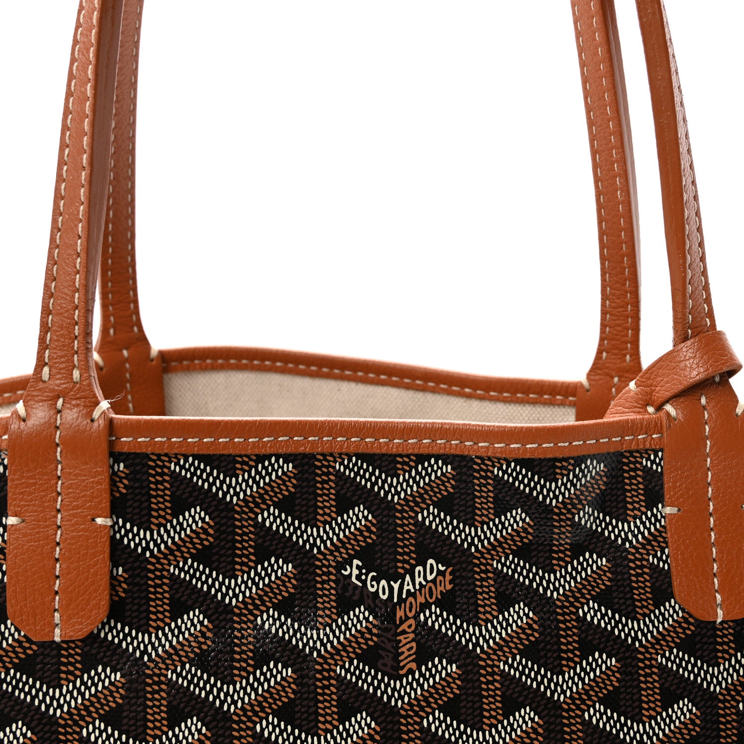 Goyard Goyardine Saint Louis PM Black Gold 7 of 9
