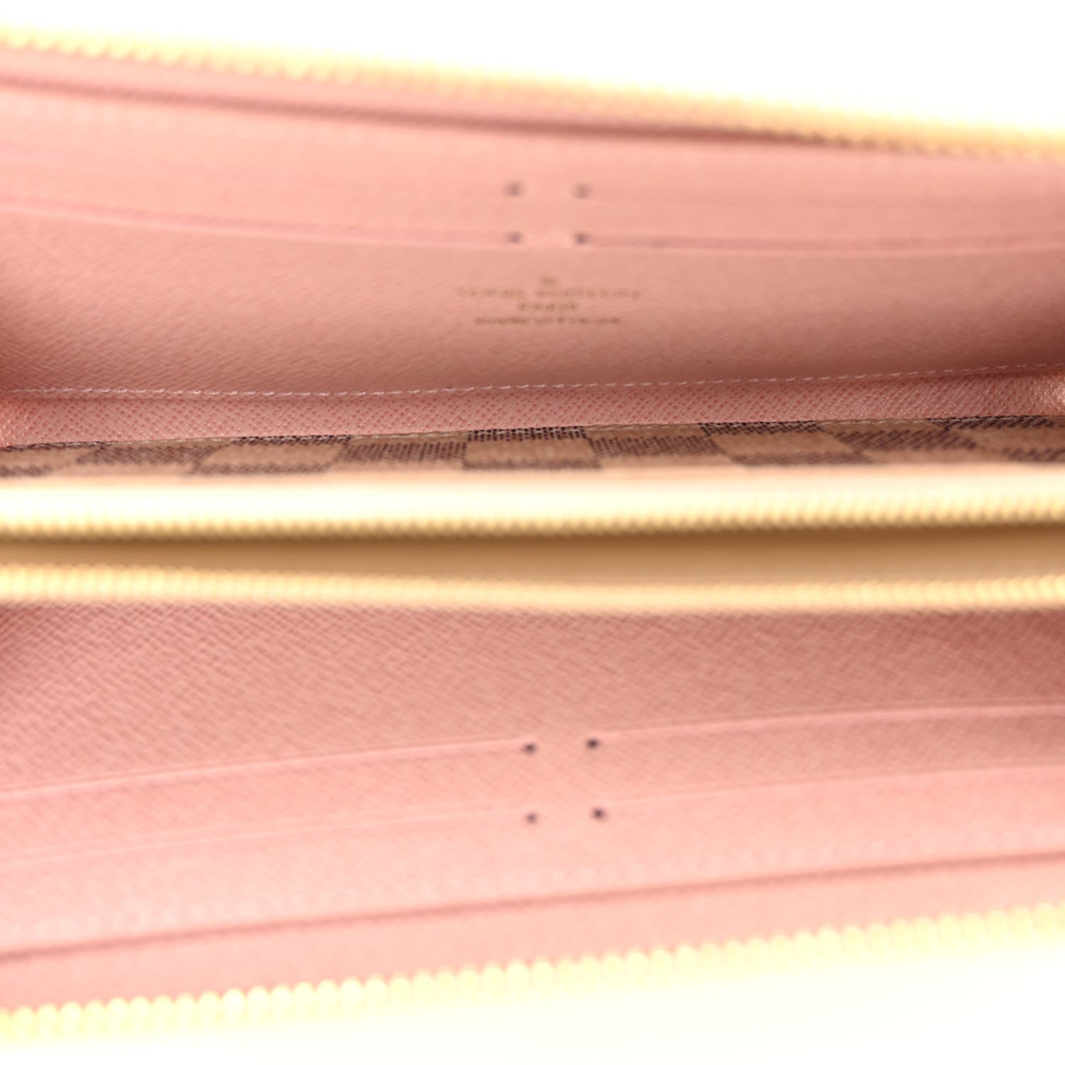 Louis Vuitton Damier Azur Clemence Wallet Rose Ballerine 5 of 9