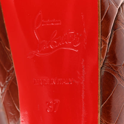 Christian Louboutin Alligator Altadama 140 Pumps 37 Rubis 6 of 11