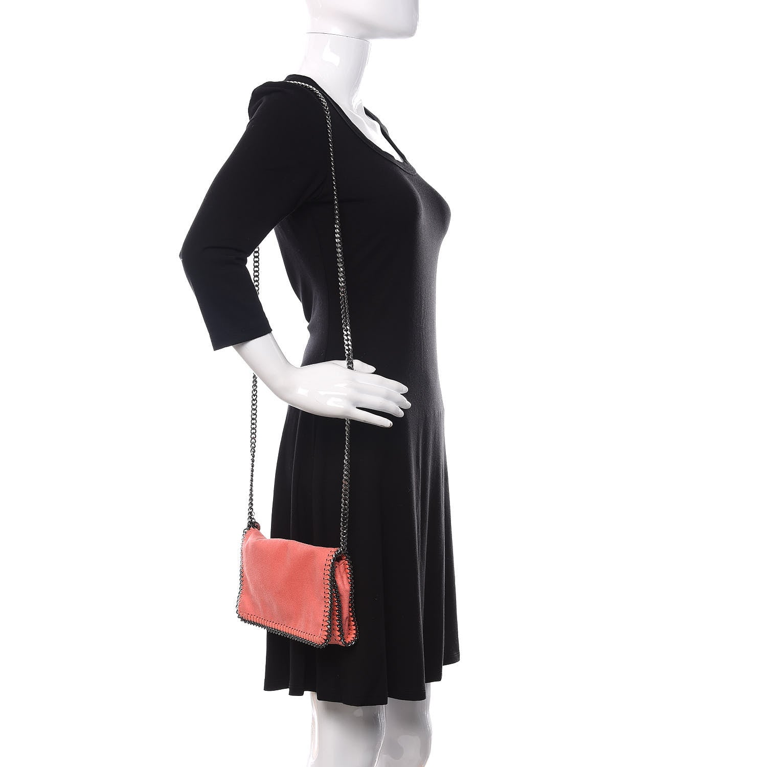 Stella McCartney Shaggy Deer Falabella Crossbody Bag Peony Pink 2 of 10