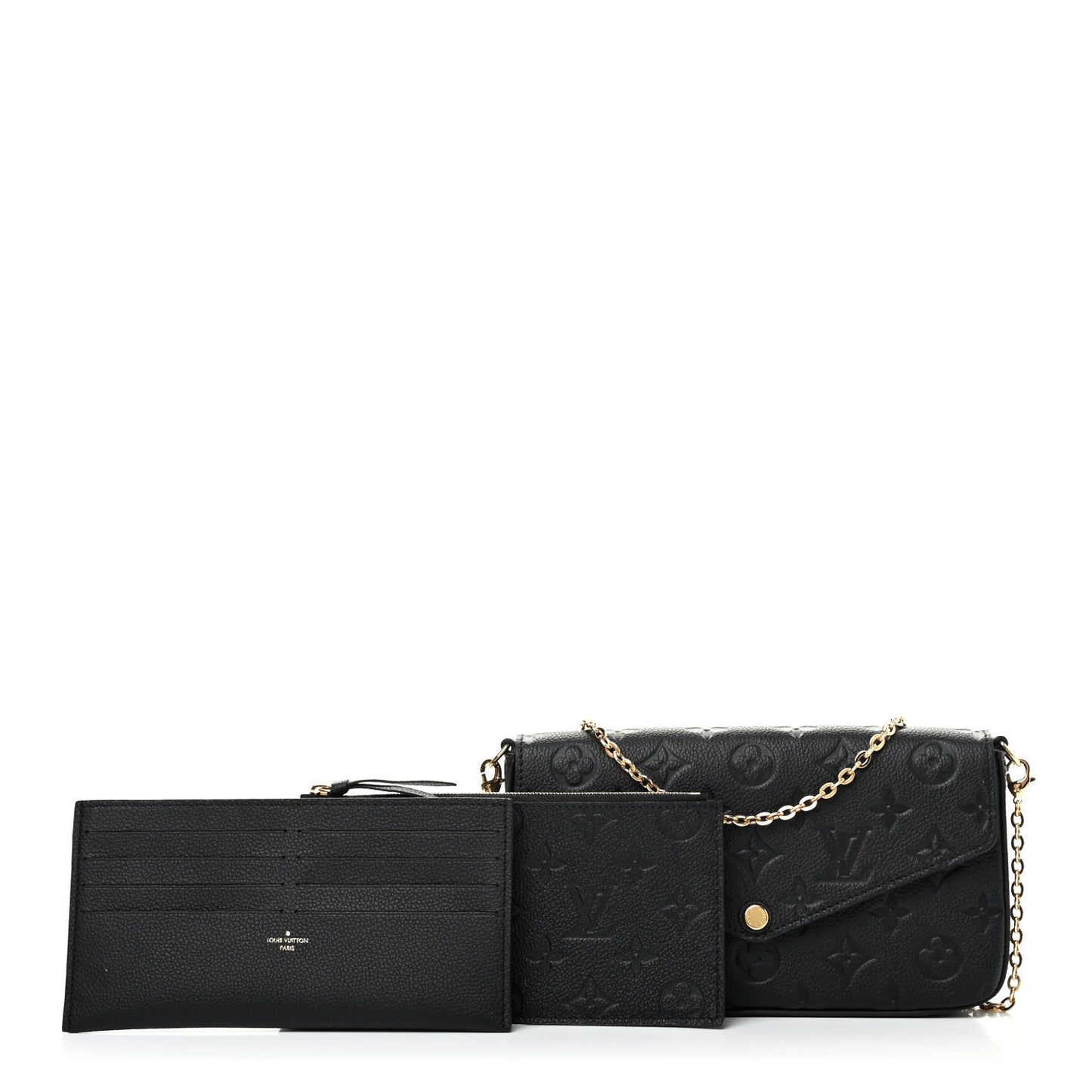 Empreinte Pochette Felicie Chain Wallet Black