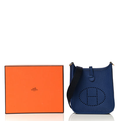 Hermes Taurillon Clemence Amazone Evelyne TPM Blue Saphir Blue Indigo 12 of 12