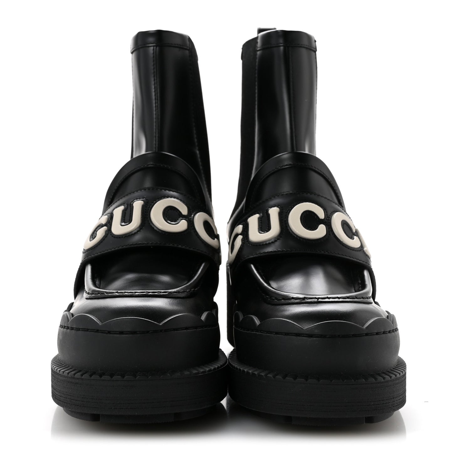Calfskin Ornella Logo Ankle Boots 38 Black