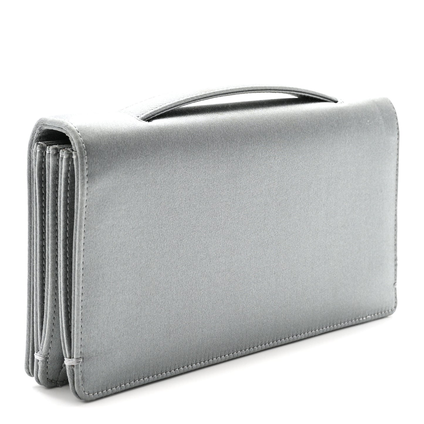 Satin Bee Clutch Light Iron