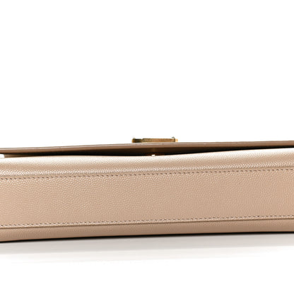 Saint Laurent Grain De Poudre Medium Monogram Kate Satchel Nude Powder 11 of 12