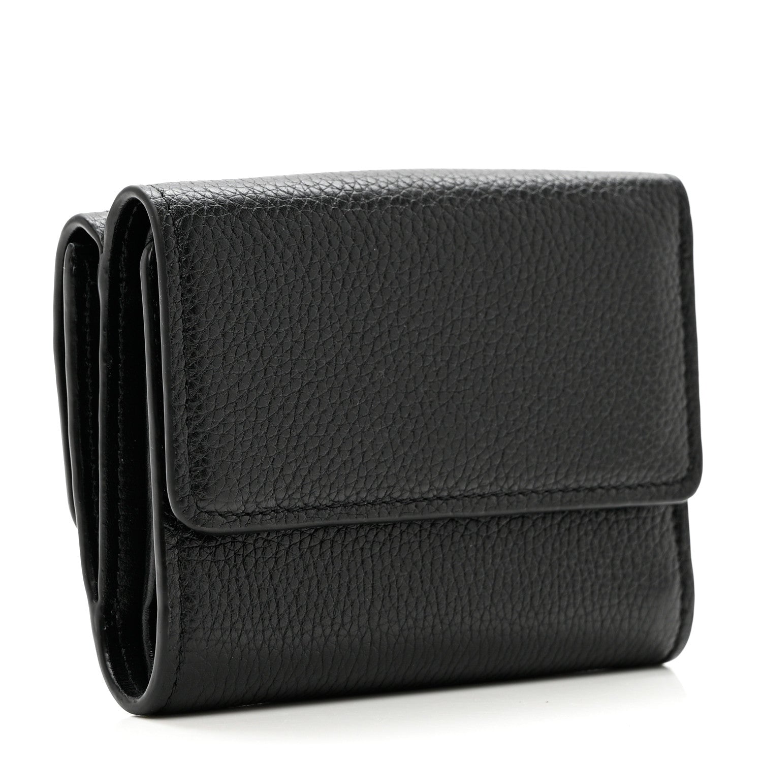 Chloe Grained Calfskin Small Aby Tri-Fold Wallet Black 3 of 6