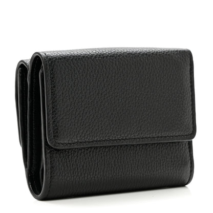 Chloe Grained Calfskin Small Aby Tri-Fold Wallet Black 3 of 6