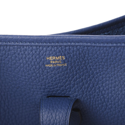 Hermes Taurillon Clemence Evelyne III GM Deep Blue 6 of 9