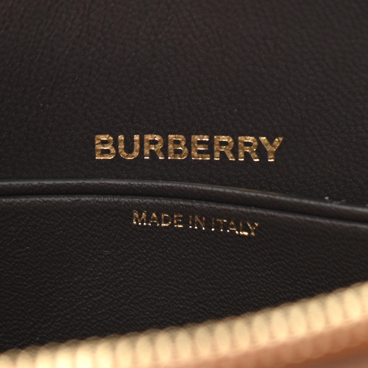 Burberry Calfskin Mini Two-Tone Olympia Shoulder Bag Warm Tan 6 of 9
