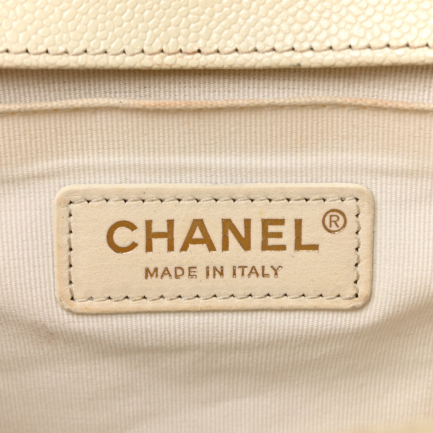 Chanel Caviar Quilted Medium Boy Flap White 6 of 10