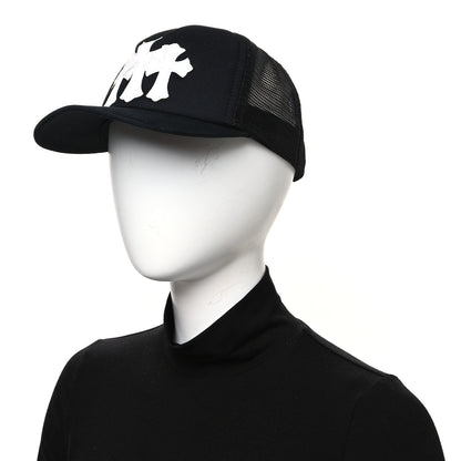 Chrome Hearts Cotton Mesh Triple Cross Cemetery CH Trucker Hat Black White 2 of 8