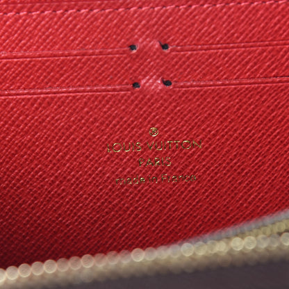 Louis Vuitton Damier Ebene Clemence Wallet Cherry 6 of 7