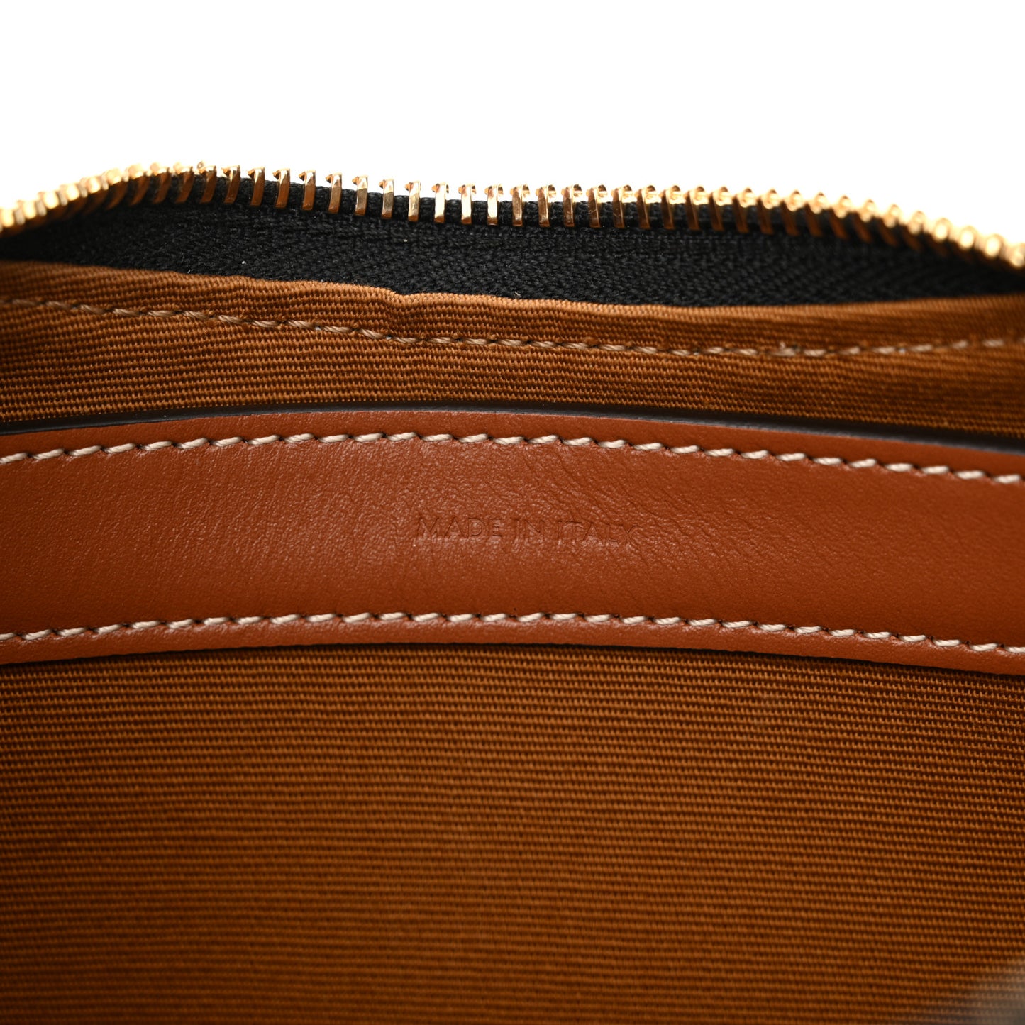Triomphe Canvas Calfskin Ava Shoulder Bag Tan