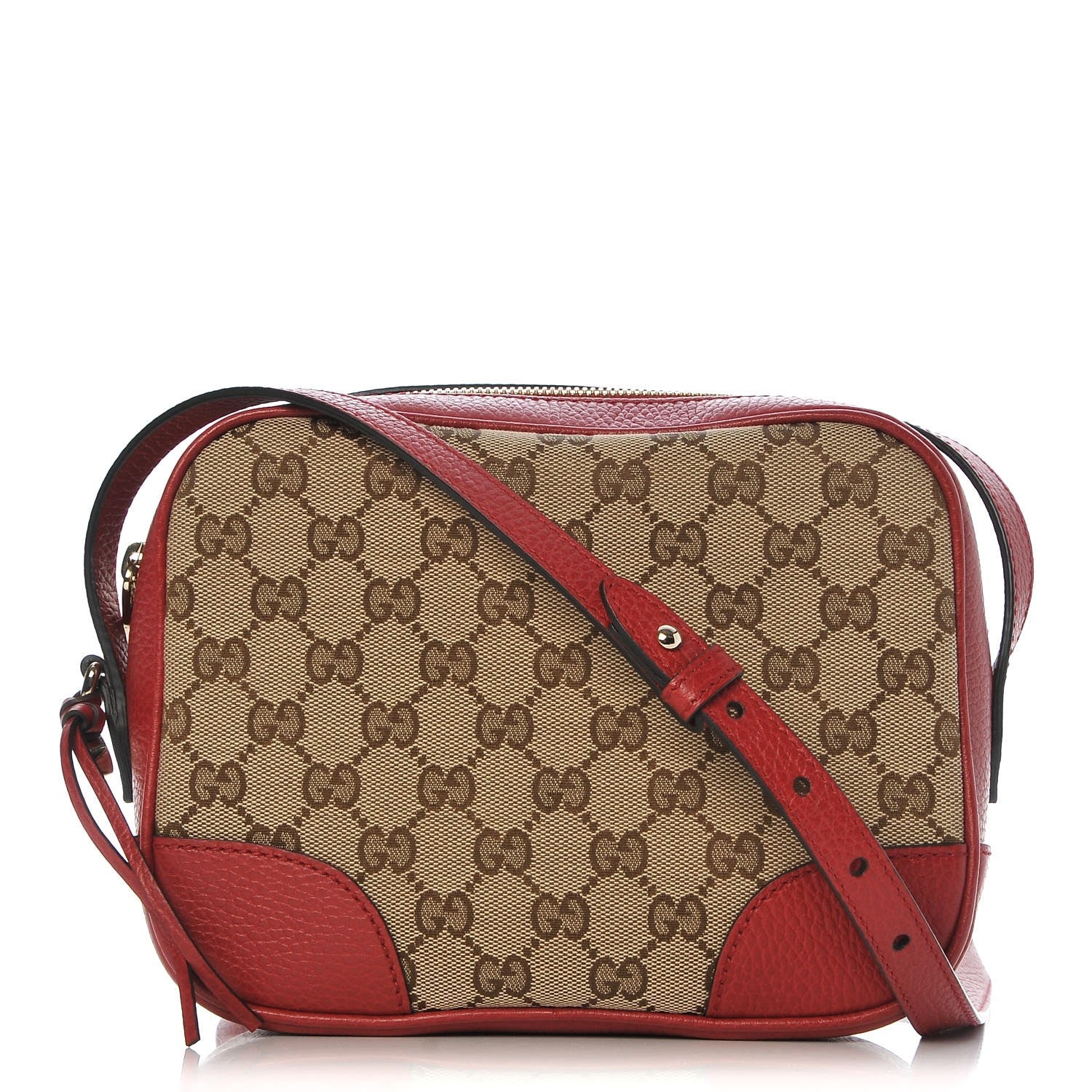 Gucci Monogram Mini Bree Messenger Bag Red 1 of 7