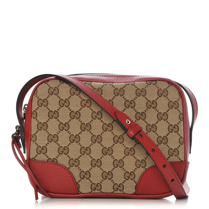 Gucci Monogram Mini Bree Messenger Bag Red 1 of 7