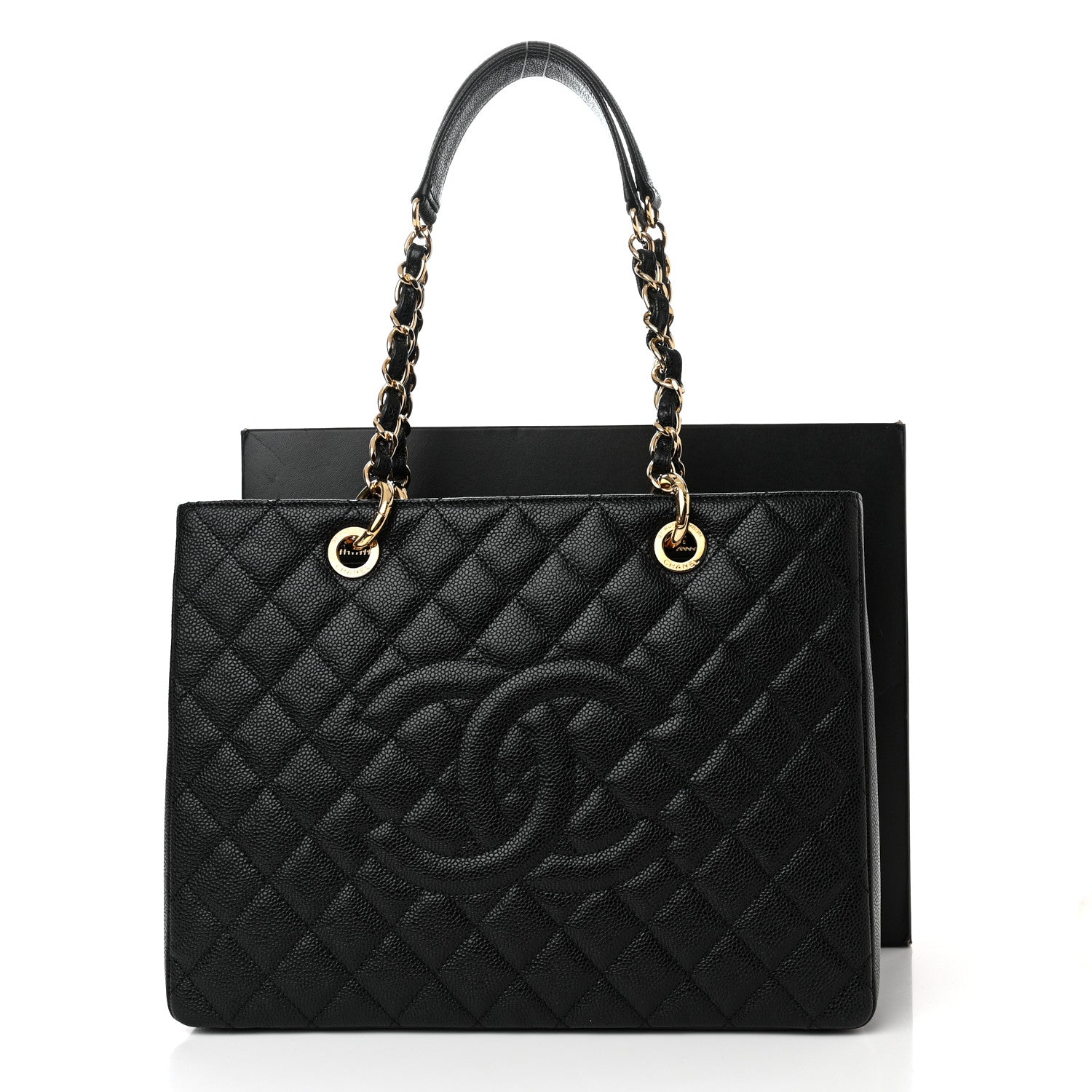 Chanel Caviar Quilted Grand Shopping Tote GST Black 11 of 11