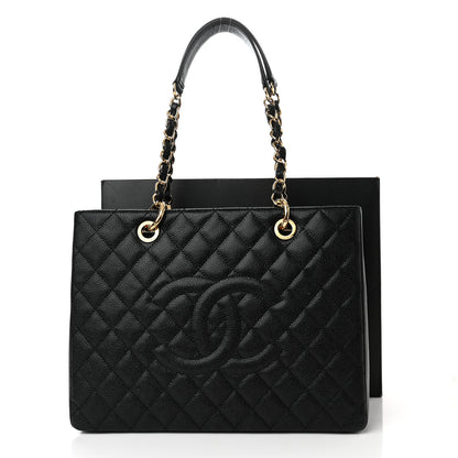 Chanel Caviar Quilted Grand Shopping Tote GST Black 11 of 11