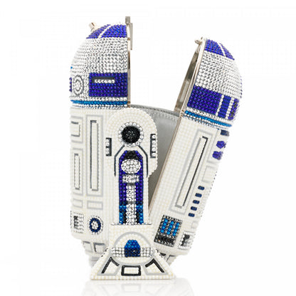 Judith Leiber x STAR WARS Crystal R2D2 Minaudiere Clutch Silver Multicolor 11 of 13