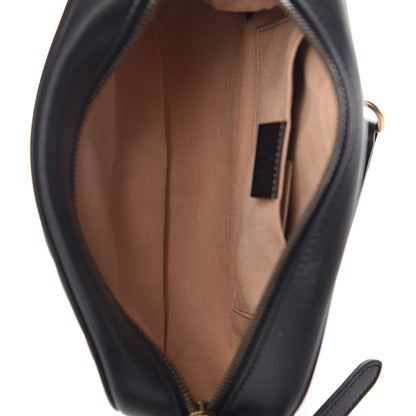 Gucci Calfskin Matelasse Small GG Marmont Chain Shoulder Bag Black 5 of 10