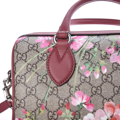Gucci GG Supreme Monogram Blooms Small Boston Beige Multicolor Dry Rose 13 of 16