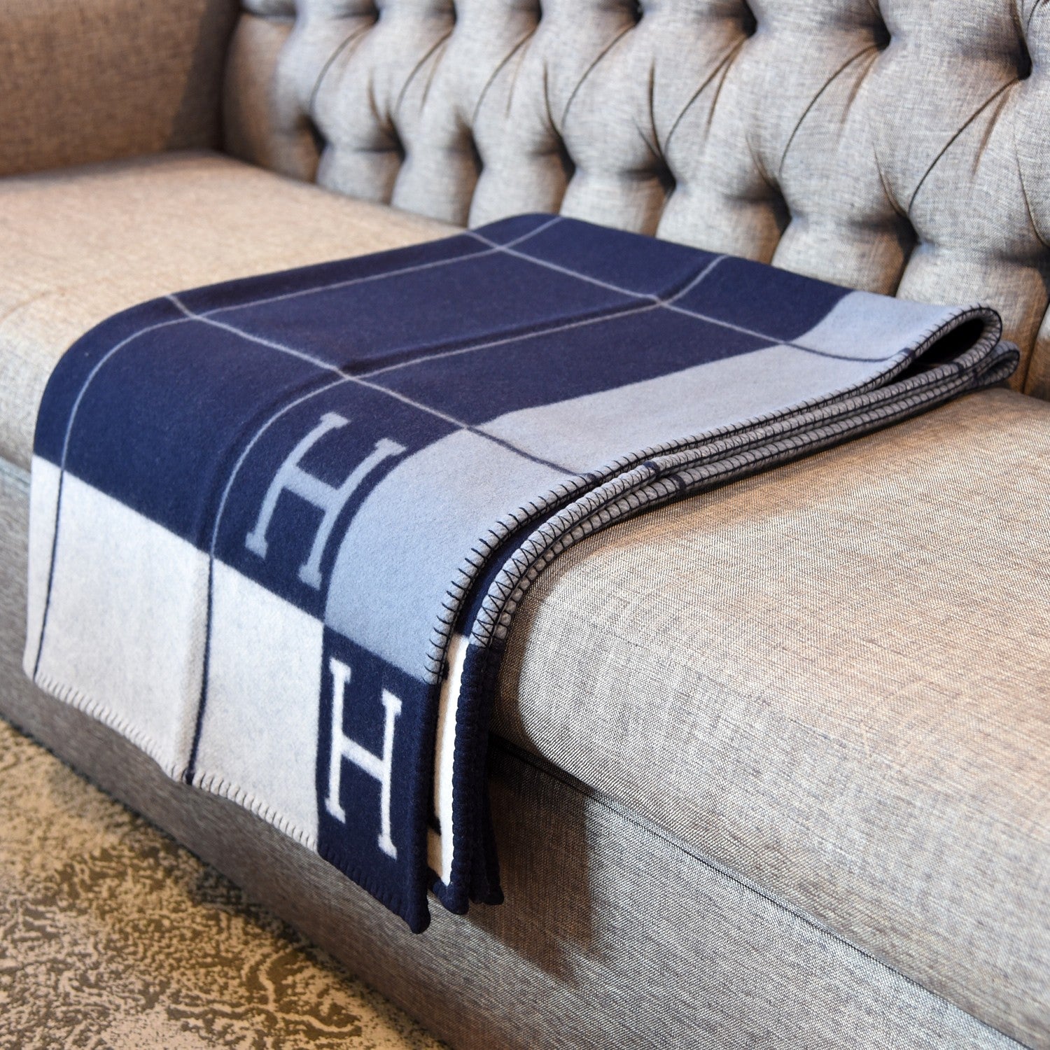 Hermes Wool Cashmere Avalon III Caban Ecru 3 of 3