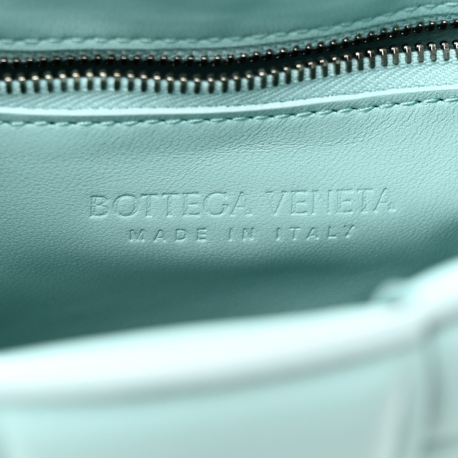 Bottega Veneta Lambskin Maxi Intreccio Padded Chain Cassette Crossbody Bag Spearmint 6 of 9