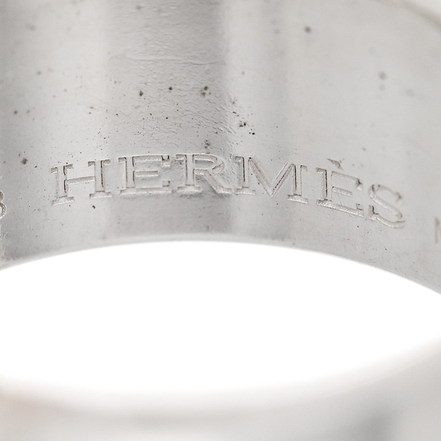 Hermes Sterling Silver Alpha Kelly Double Ring 52 6 5 of 8