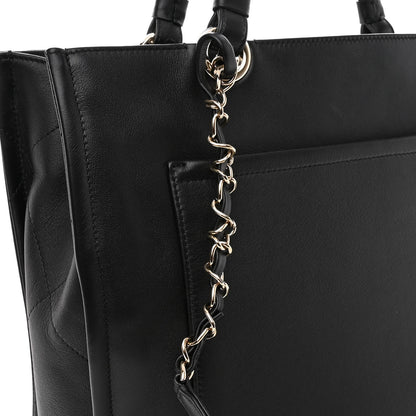 Chanel Calfskin CC Zipped Shopping Tote Black 10 of 10